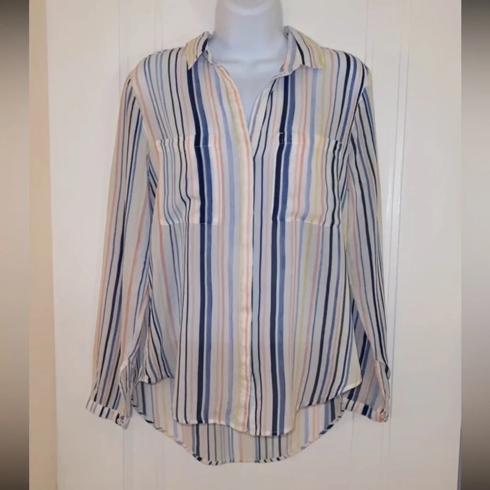 Cloth & Stone striped button down size small - Picture 3 of 11